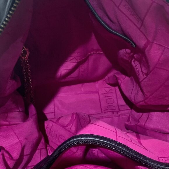 Botkier Valentina Black Leather Satchel with chain strap - Picture 9 of 13